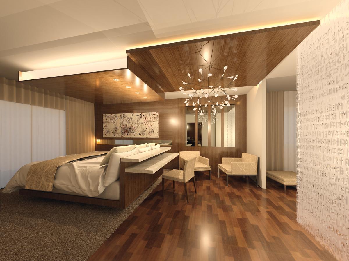Moevenpick Hotel Du Lac Tunis Eksteriør billede 3D rendering of a bedroom